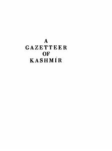 A Gazetteer of Kashmir