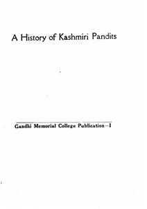 A History Of Kashmiri Pandits