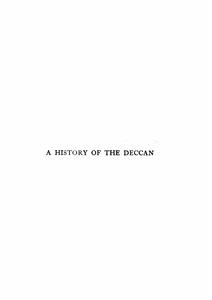 a history of the deccan